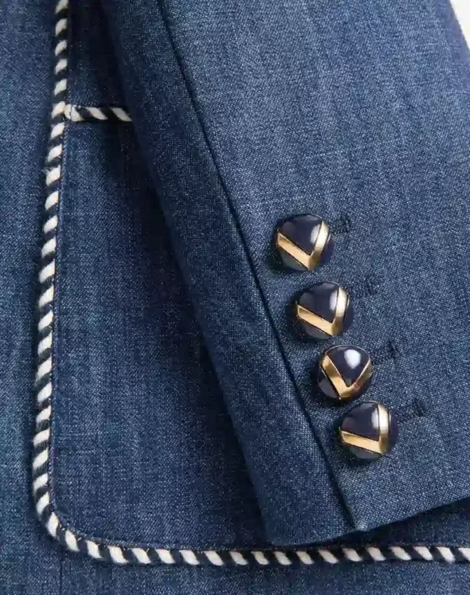 Chambray-Jeansjacke Chambray-Jeansjacke