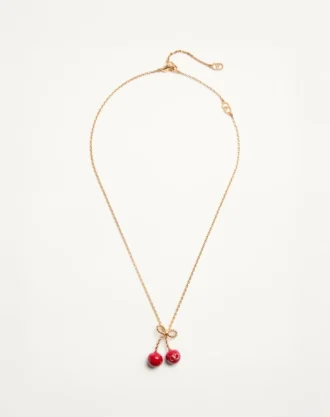 Cherryfic Halskette aus Metall und Emaille