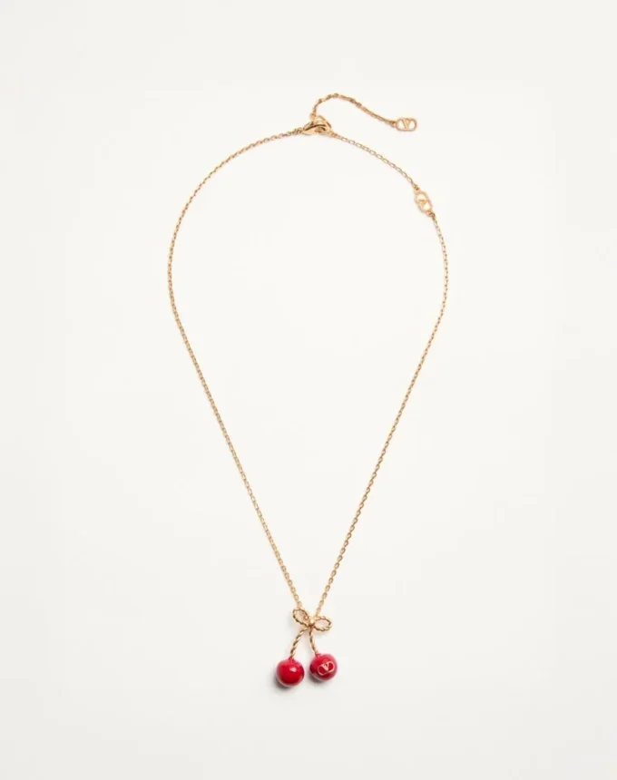 Cherryfic Halskette aus Metall und Emaille Cherryfic Halskette aus Metall und Emaille