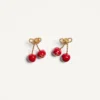 Cherryfic Ohrringe aus Metall und Emaille