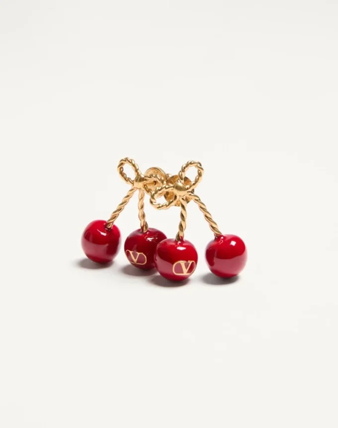 Cherryfic Ohrringe aus Metall und Emaille