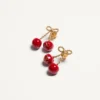 Cherryfic Ohrringe aus Metall und Emaille