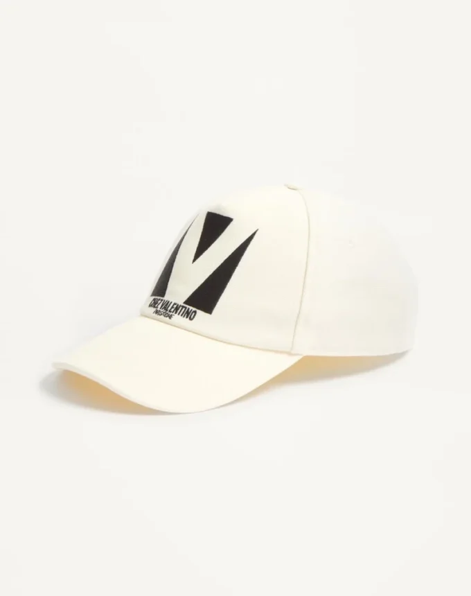 Chez Valentino Baseballkappe aus Baumwolle mit Stickerei