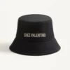 Chez Valentino Baumwoll-Bucket-Hat mit Stickerei