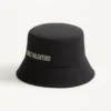 Chez Valentino Baumwoll-Bucket-Hat mit Stickerei