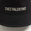Chez Valentino Baumwoll-Bucket-Hat mit Stickerei