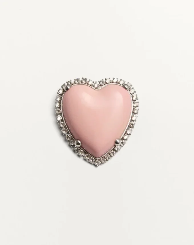 Coeur Hyperbole Brosche aus Metall, Harz und Swarovski®-Kristallen Coeur Hyperbole Brosche aus Metall, Harz und Swarovski®-Kristallen