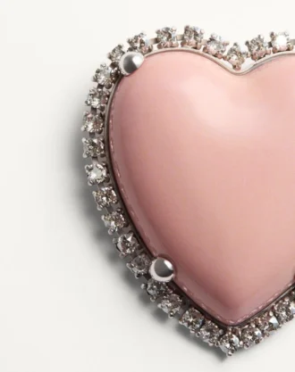 Coeur Hyperbole Brosche aus Metall, Harz und Swarovski®-Kristallen