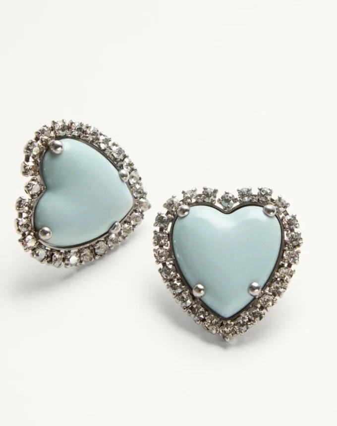 Coeur Hyperbole Ohrringe aus Metall, Harz und Swarovski®-Kristallen Coeur Hyperbole Ohrringe aus Metall, Harz und Swarovski®-Kristallen