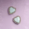 Coeur Hyperbole Ohrringe aus Metall, Harz und Swarovski®-Kristallen Coeur Hyperbole Ohrringe aus Metall, Harz und Swarovski®-Kristallen