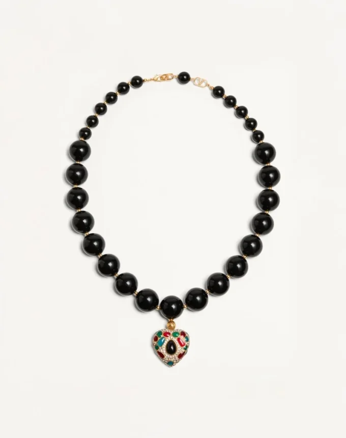 Coeur Royal Halskette aus Metall, Harz, Emaille und Swarovski®-Kristallen
