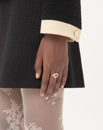 Coeur Royal Ring aus Metall, Emaille und Swarovski®-Kristallen