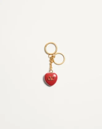 Coeur Royal Taschenanhänger mit Schlüsselring aus Metall und Emaille