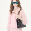 Crepe Couture Jacke mit Federn Crepe Couture Jacke mit Federn