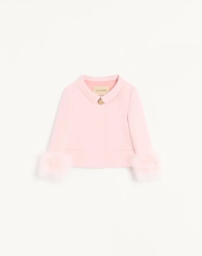 Crepe Couture Jacke mit Federn Crepe Couture Jacke mit Federn