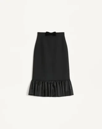 Crepe Couture Midi-Rock