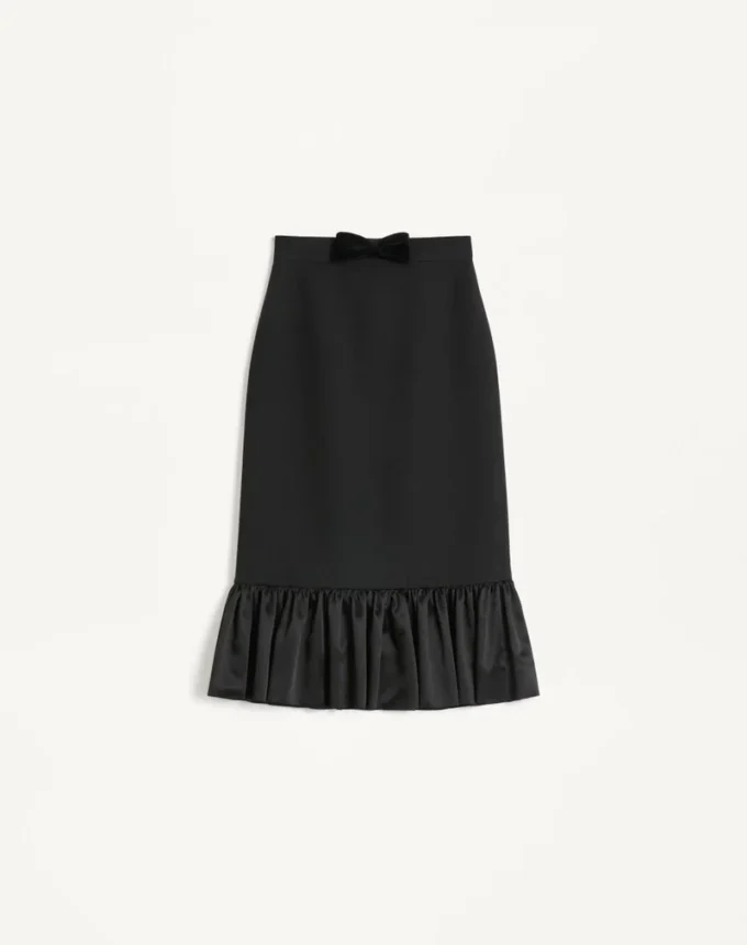Crepe Couture Midi-Rock Crepe Couture Midi-Rock