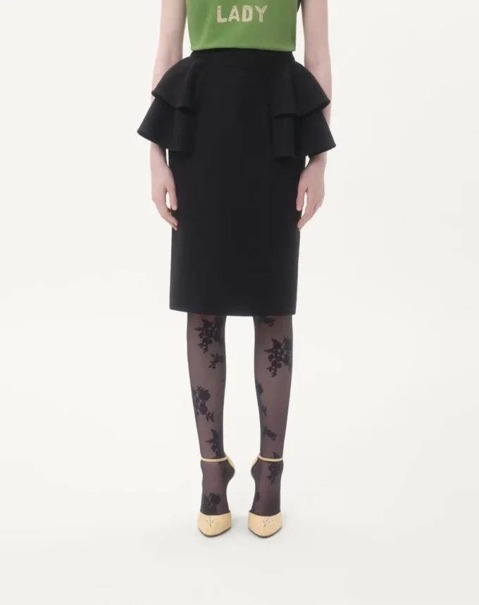 Crepe Couture Midi-Rock Crepe Couture Midi-Rock