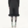 Crepe Couture Rock mit Federn Crepe Couture Rock mit Federn
