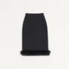 Crepe Couture Rock mit Federn Crepe Couture Rock mit Federn