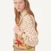 Crepe De Chine-Hemd mit Cherryfic-Print Crepe De Chine-Hemd mit Cherryfic-Print