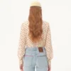 Crepe De Chine-Hemd mit Cherryfic-Print Crepe De Chine-Hemd mit Cherryfic-Print