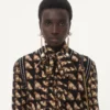 Crepe De Chine-Hemd mit Petit Charles-Print Crepe De Chine-Hemd mit Petit Charles-Print