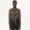 Crepe De Chine-Hemd mit Petit Charles-Print Crepe De Chine-Hemd mit Petit Charles-Print