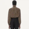 Crepe De Chine-Hemd mit Petit Charles-Print Crepe De Chine-Hemd mit Petit Charles-Print