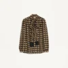 Crepe De Chine-Hemd mit Petit Charles-Print Crepe De Chine-Hemd mit Petit Charles-Print