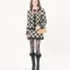 Damier Tweed Jacke Damier Tweed Jacke