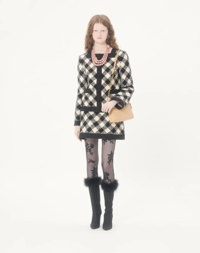 Damier Tweed Jacke Damier Tweed Jacke