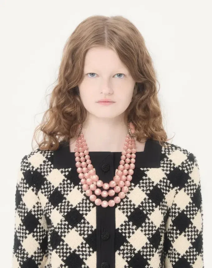 Damier Tweed Jacke Damier Tweed Jacke