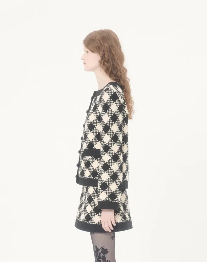 Damier Tweed Jacke Damier Tweed Jacke