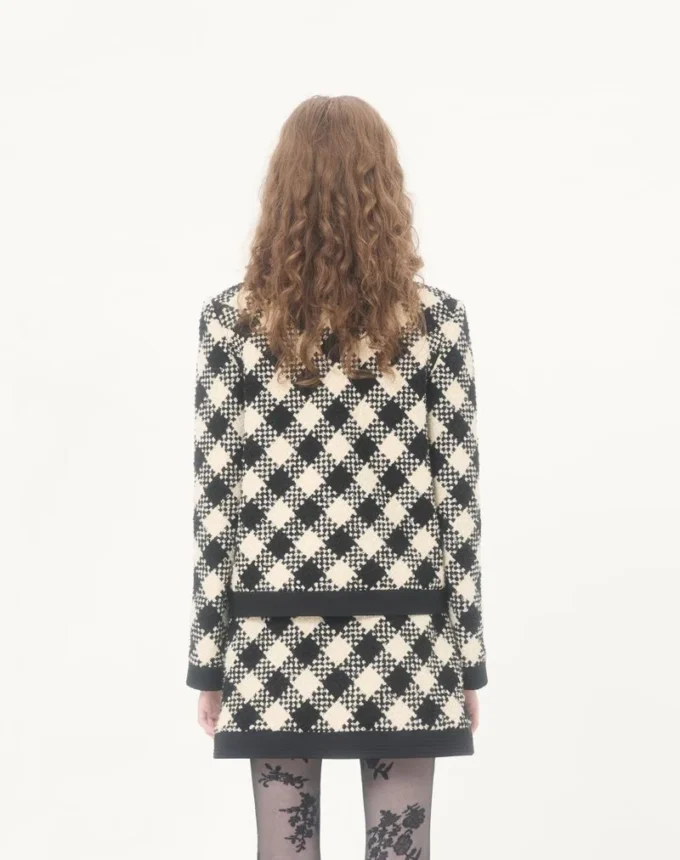 Damier Tweed Jacke Damier Tweed Jacke