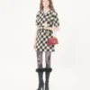 Damier Tweed-Kleid Damier Tweed-Kleid