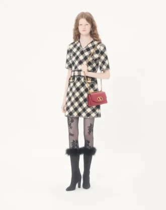 Damier Tweed-Kleid