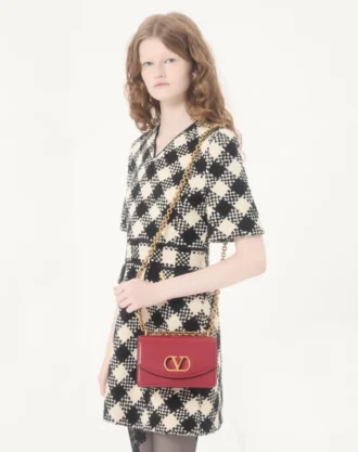 Damier Tweed-Kleid