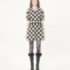Damier Tweed-Kleid Damier Tweed-Kleid