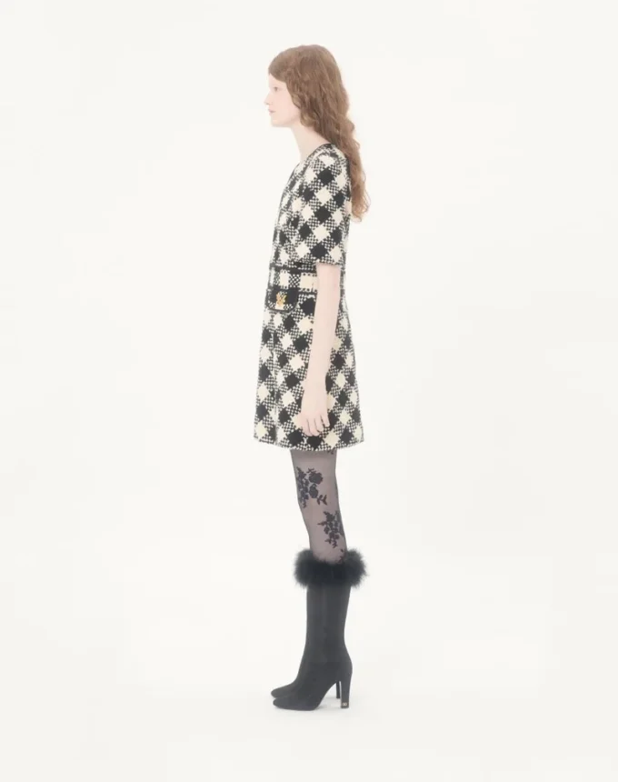Damier Tweed-Kleid Damier Tweed-Kleid