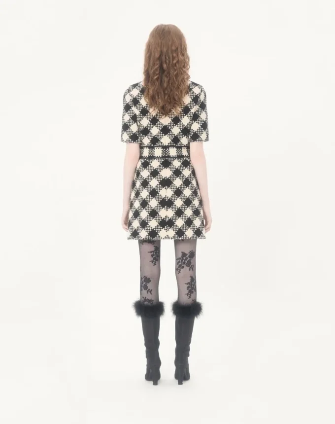 Damier Tweed-Kleid Damier Tweed-Kleid