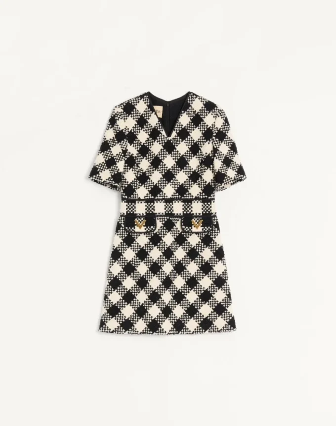 Damier Tweed-Kleid Damier Tweed-Kleid