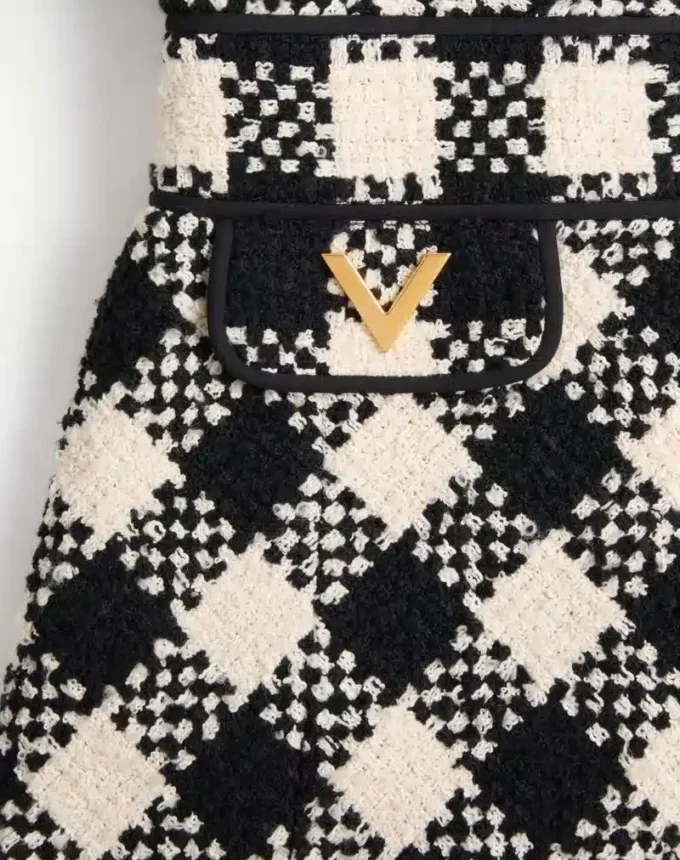 Damier Tweed-Kleid Damier Tweed-Kleid