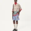 Denim-Bermudashorts mit Stickerei Denim-Bermudashorts mit Stickerei