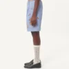 Denim-Bermudashorts mit Stickerei Denim-Bermudashorts mit Stickerei
