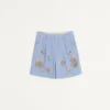 Denim-Bermudashorts mit Stickerei Denim-Bermudashorts mit Stickerei