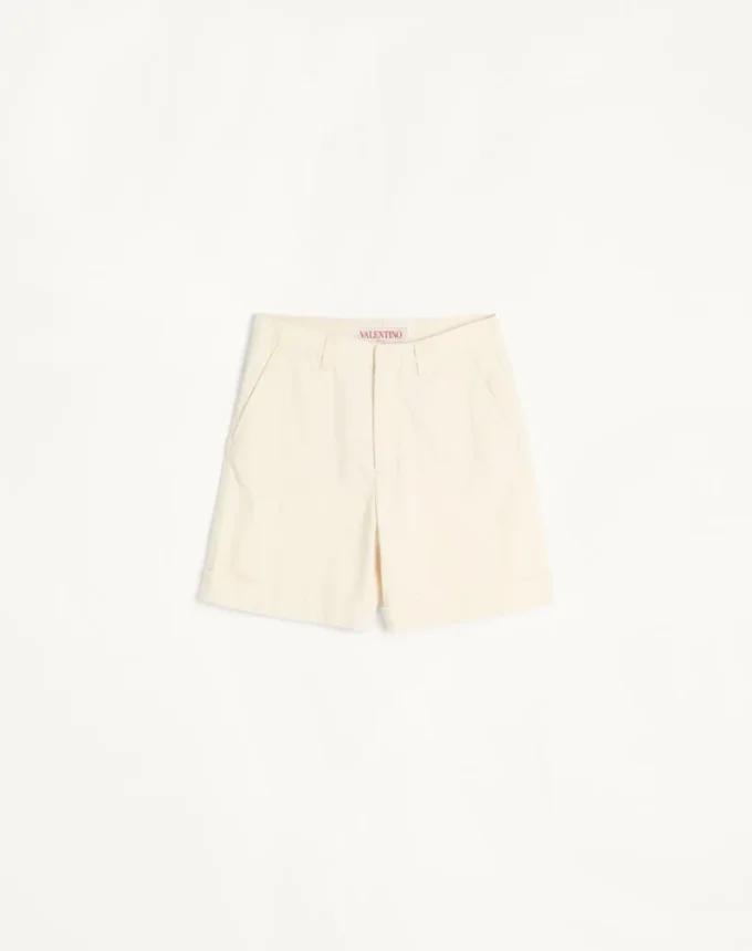 Denim-Bermudashorts mit Umschlag Denim-Bermudashorts mit Umschlag