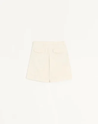 Denim-Bermudashorts mit Umschlag