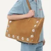 Denim-Bowlinghemd mit floralem Printbesatz Denim-Bowlinghemd mit floralem Printbesatz