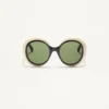 Dramatische runde Acetat-Brille im Stil der 1960er Jahre Dramatische runde Acetat-Brille im Stil der 1960er Jahre